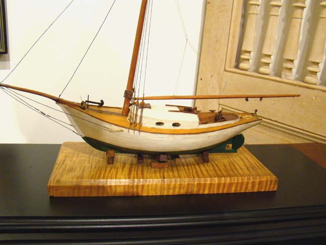 A charming scratch built model circa 1920 of a "Friendship Sloop"